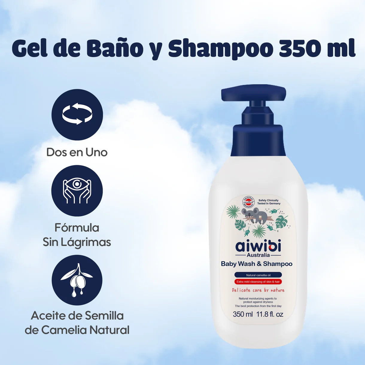 Gel de baño y shampoo