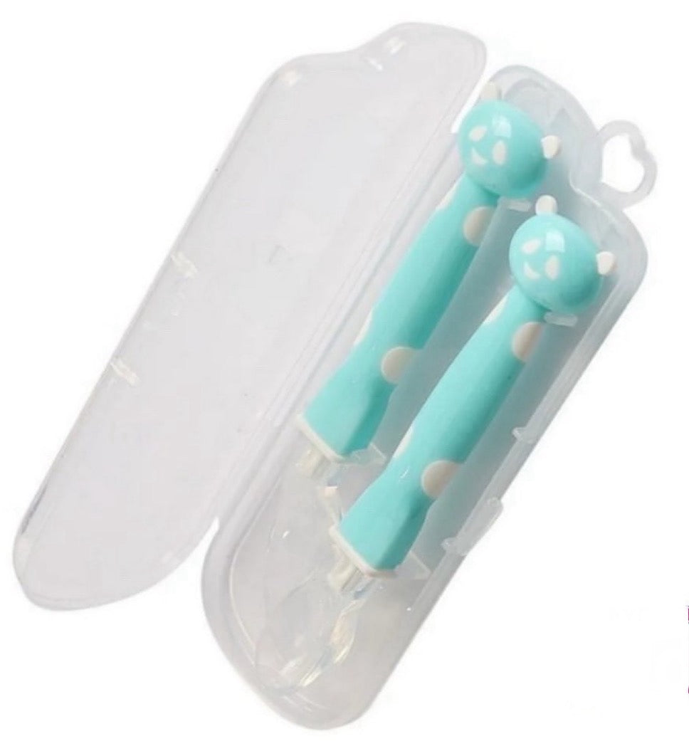 Set Cucharas Entrenamiento Silicona