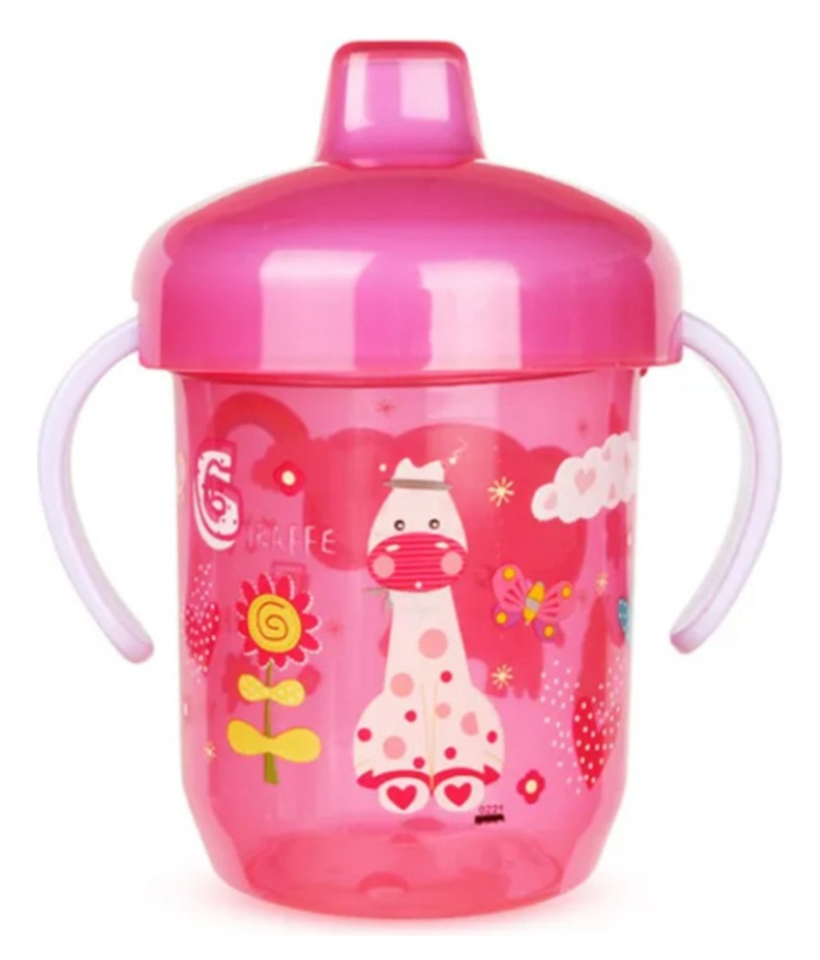 Vaso con boquilla y asas diseño animales