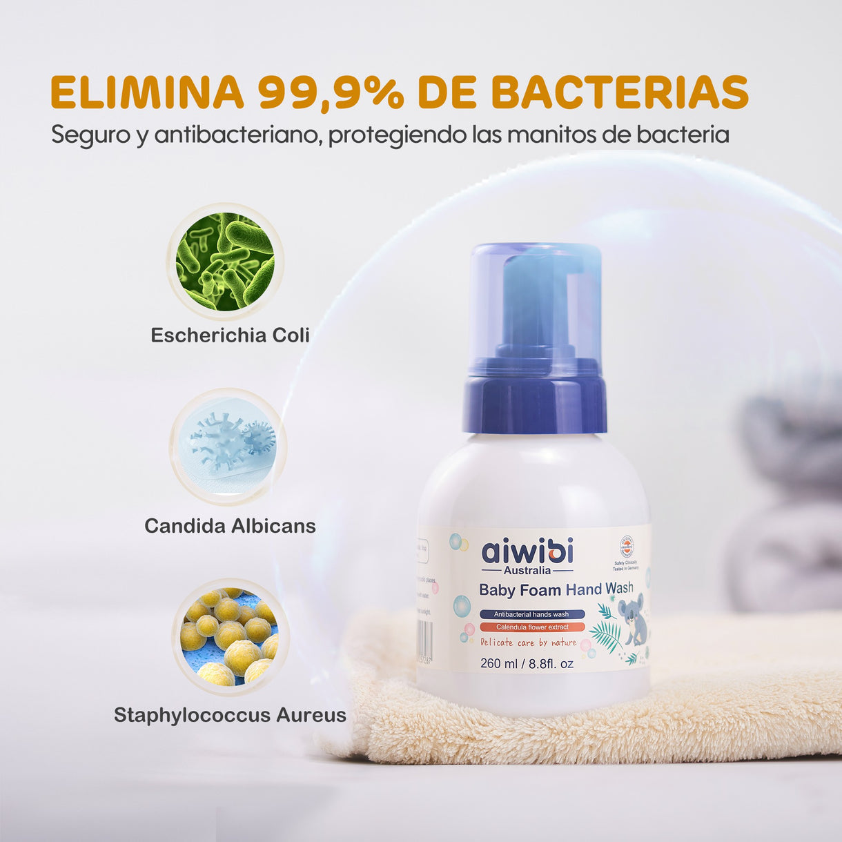 Jabón de espuma para manos