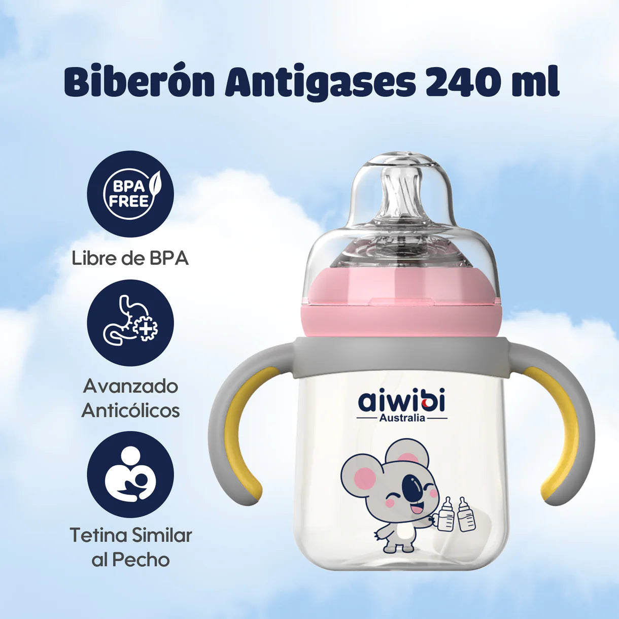 Mamadera antigases 240 ml