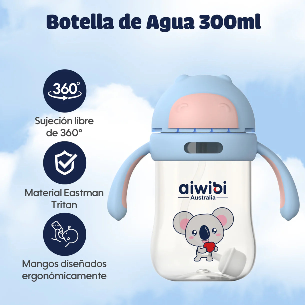Botella de agua 300 ml