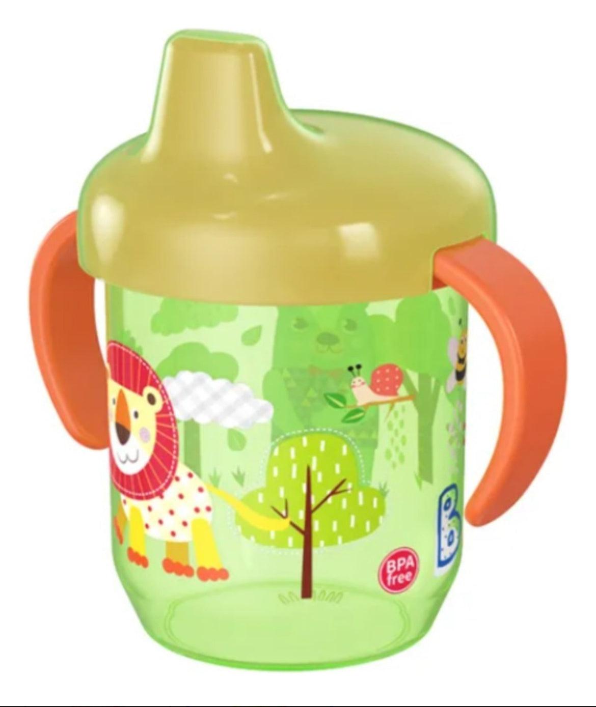 Vaso con boquilla y asas diseño animales