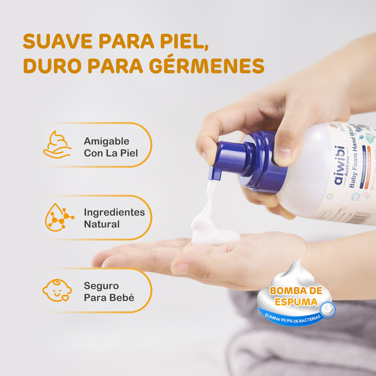 Jabón de espuma para manos