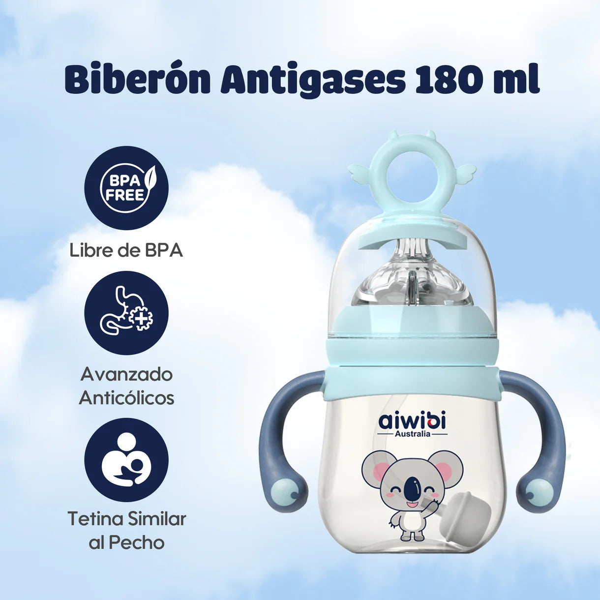 Mamadera antigases 180 ml