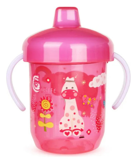 Vaso con boquilla y asas diseño animales
