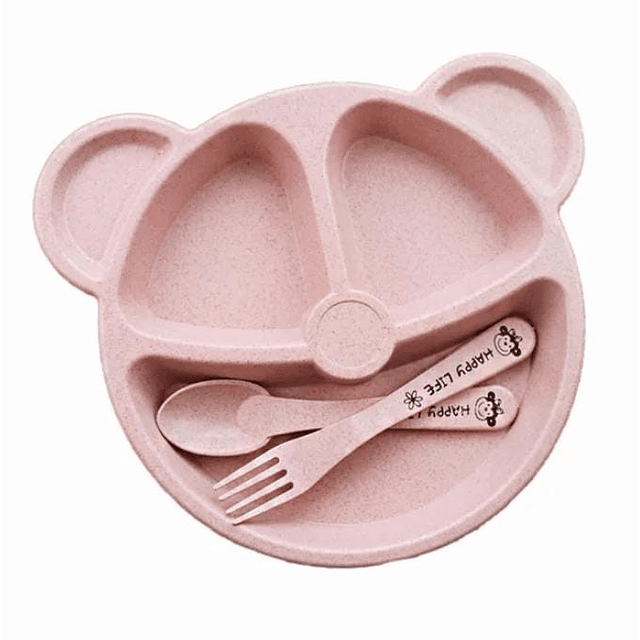 Plato bambú pequeño
