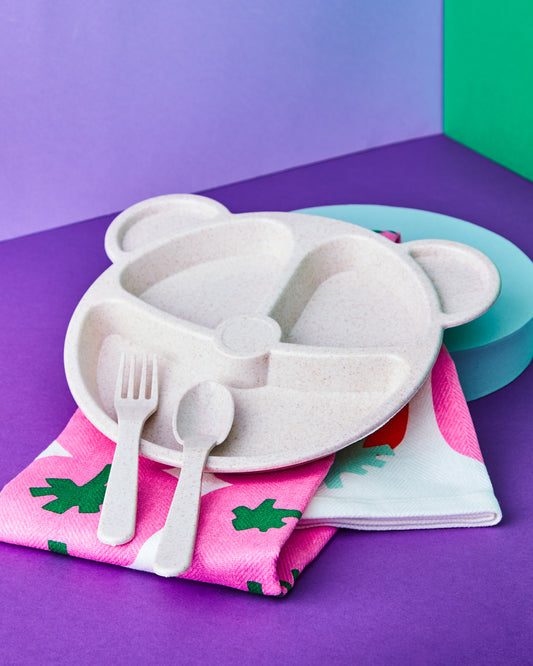 Plato bambú pequeño