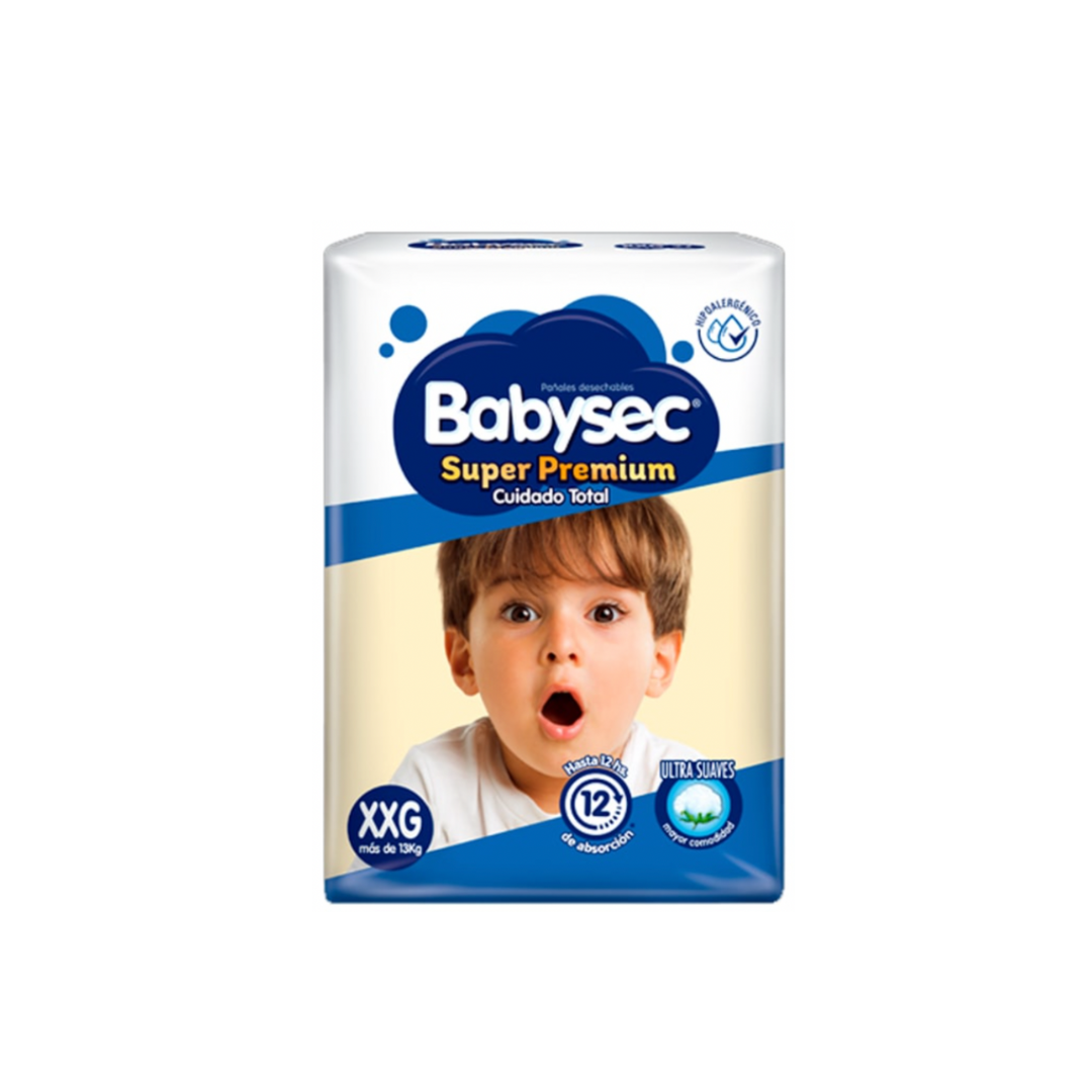 Pañales Babysec Super Premium